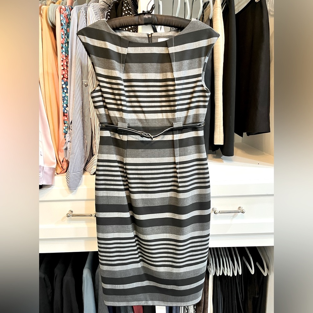 Calvin Klein Black & Grey Dress, Size 4
